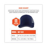 ergodyne® Skullerz 8950XL XL Bump Cap Hat, Short Brim, Navy, Ships in 1-3 Business Days (EGO23347) Each