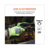 ergodyne® ProFlex 7041 ANSI A4 Nitrile-Coated CR Gloves, Lime, Large, Pair , Ships in 1-3 Business Days (EGO17814) 1 Pair