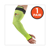 ergodyne® ProFlex 7941-PR CR Protective Arm Sleeve, 22", Lime, Pair, Ships in 1-3 Business Days (EGO17945) 1 Pair