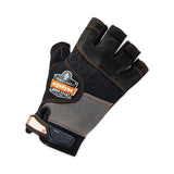 ergodyne® ProFlex 901 Half-Finger Leather Impact Gloves, Black, Medium, Pair, Ships in 1-3 Business Days (EGO17783) 1 Pair