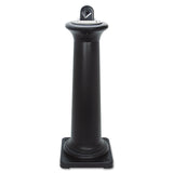 Rubbermaid® Commercial GroundsKeeper Tuscan Receptacle, 22.05 gal, 13 dia x 38.38h, Black (RCP9W300BLA) Each