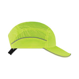 ergodyne® Skullerz 8955 Lightweight Bump Cap Hat, Long Brim, Lime, Ships in 1-3 Business Days (EGO23352) Each
