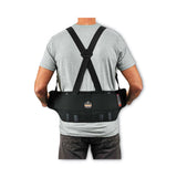 ergodyne® ProFlex 1625 Elastic Back Support Brace, 3X-Large, 46" to 52" Waist, Black, Ships in 1-3 Business Days (EGO11117) Each