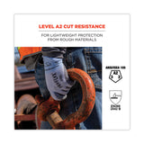 ergodyne® ProFlex 7025 ANSI A2 PU Coated CR Gloves, Blue, Medium, 12 Pairs/Pack, Ships in 1-3 Business Days (EGO10423) Each