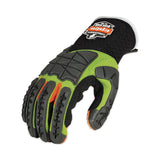 ergodyne® ProFlex 925F(x) Standard Dorsal Impact-Reducing Gloves, Black/Lime, X-Large, Pair, Ships in 1-3 Business Days (EGO17905) 1 Pair