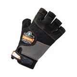 ergodyne® ProFlex 901 Half-Finger Leather Impact Gloves, Black, 2X-Large, Pair, Ships in 1-3 Business Days (EGO17786) 1 Pair