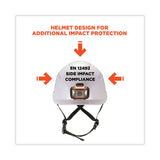 ergodyne® Skullerz 8975LED Class C Safety Helmet w/8981 Universal LED Headlamp, 6-Pt Ratchet Susp, White, Ships in 1-3 Business Days (EGO60205) Each