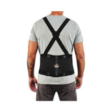 ergodyne® ProFlex 2000SF High-Performance Spandex Back Support Brace, 3X-Large, 46" to 52" Waist, Black, Ships in 1-3 Business Days (EGO11287) Each