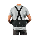 ergodyne® ProFlex 1625 Elastic Back Support Brace, 4X-Large, 52" to 58" Waist, Black, Ships in 1-3 Business Days (EGO11118) Each