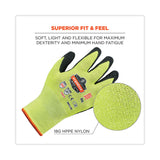 ergodyne® ProFlex 7021 Hi-Vis Nitrile-Coated CR Gloves, Lime, Large, 144 Pairs/Carton, Ships in 1-3 Business Days (EGO17864) Case of 144