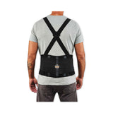 ergodyne® ProFlex 2000SF High-Performance Spandex Back Support Brace, 4X-Large, 52" to 58" Waist, Black, Ships in 1-3 Business Days (EGO11288) Each