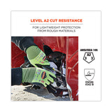 ergodyne® ProFlex 7022 ANSI A2 Coated CR Gloves DSX, Lime, Large, 144 Pairs/Pack, Ships in 1-3 Business Days (EGO17874) Each