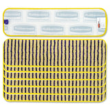 Rubbermaid® Commercial Microfiber Scrubber Pad, Vertical Polyprolene Stripes, 18", Yellow, 6/Carton (RCPQ810YEL) Carton of 6
