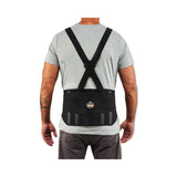 ergodyne® ProFlex 1600 Standard Elastic Back Support Brace, X-Large, 38" to 42" Waist, Black, Ships in 1-3 Business Days (EGO11105) Each