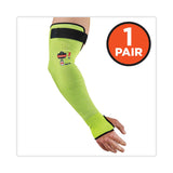 ergodyne® ProFlex 7941-PR CR Protective Arm Sleeve, 18", Lime, Pair, Ships in 1-3 Business Days (EGO17943) 1 Pair