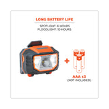 ergodyne® Skullerz 8981 Hard Hat LED Light, Orange, Ships in 1-3 Business Days (EGO60191) Each