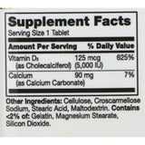 21st Century® Vitamin Supplement Vitamin D / Calcium 5,000 IU Strength Tablet 110 per Bottle (853068_BT) 1/BT