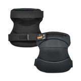 ergodyne® ProFlex 230HL Knee Pads, Wide Soft Cap, Hook and Loop Closure, One Size Fits Most, Black, Pair, Ships in 1-3 Business Days (EGO18231) 1 Pair