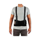 ergodyne® ProFlex 1400UN Universal Size Back Support Brace, One Size Fits All, 25" to 58" Waist, Black, Ships in 1-3 Business Days (EGO11400) Each