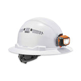 ergodyne® Skullerz 8973LED Class C Hard Hat Full Brim with LED Light, White, Ships in 1-3 Business Days (EGO60156) Each