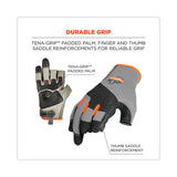ergodyne® ProFlex 720 Heavy-Duty Framing Gloves, Gray, 2X-Large, Pair, Ships in 1-3 Business Days (EGO17116)