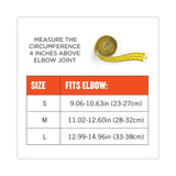 ergodyne® ProFlex 651 Elbow Compression Sleeve, Large, Gray/Black, Ships in 1-3 Business Days (EGO16594) Each