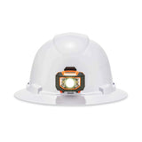 ergodyne® Skullerz 8971LED Class E Hard Hat Full Brim with LED Light, White, Ships in 1-3 Business Days (EGO60152) Each