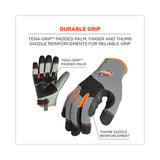 ergodyne® ProFlex 710 Heavy-Duty Mechanics Gloves, Gray, 2X-Large, Pair, Ships in 1-3 Business Days (EGO17046) Each