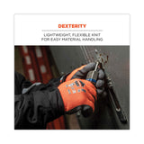 ergodyne® ProFlex 7401 Coated Lightweight Winter Gloves, Orange, 2X-Large, Pair, Ships in 1-3 Business Days (EGO17626) 1 Pair