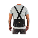 ergodyne® ProFlex 1600 Standard Elastic Back Support Brace, Small, 25" to 30" Waist, Black, Ships in 1-3 Business Days (EGO11102) Each