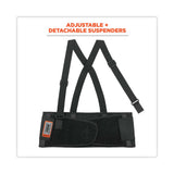 ergodyne® ProFlex 1650 Economy Elastic Back Support Brace, 3X-Large, 46" to 52" Waist, Black, Ships in 1-3 Business Days (EGO11097) Each