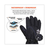ergodyne® ProFlex 825WP Thermal Waterproof Winter Work Gloves, Black, 2X-Large, Pair, Ships in 1-3 Business Days (EGO17606) 1 Pair