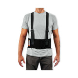ergodyne® ProFlex 1625 Elastic Back Support Brace, 3X-Large, 46" to 52" Waist, Black, Ships in 1-3 Business Days (EGO11117) Each