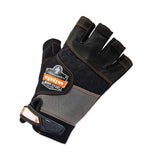 ergodyne® ProFlex 901 Half-Finger Leather Impact Gloves, Black, Small, Pair, Ships in 1-3 Business Days (EGO17782) 1 Pair