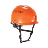 ergodyne® Skullerz 8975 Class C Safety Helmet, 6-Point Ratchet Suspension, Orange, Ships in 1-3 Business Days (EGO60206) Each