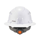 ergodyne® Skullerz 8973LED Class C Hard Hat Full Brim with LED Light, White, Ships in 1-3 Business Days (EGO60156) Each
