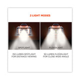 ergodyne® Skullerz 8981 Hard Hat LED Light, Orange, Ships in 1-3 Business Days (EGO60191) Each