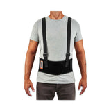 ergodyne® ProFlex 1600 Standard Elastic Back Support Brace, 3X-Large, 46" to 52" Waist, Black, Ships in 1-3 Business Days (EGO11107) Each