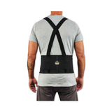 ergodyne® ProFlex 1650 Economy Elastic Back Support Brace, 4X-Large, 52" to 58" Waist, Black, Ships in 1-3 Business Days (EGO11098) Each