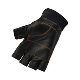 ergodyne® ProFlex 901 Half-Finger Leather Impact Gloves, Black, Large, Pair, Ships in 1-3 Business Days (EGO17784) 1 Pair