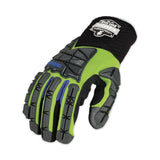 ergodyne® ProFlex 925WP Performance Dorsal Impact-Reducing Thermal Waterprf Gloves, Black/Lime, Large, Pair, Ships in 1-3 Business Days (EGO18104) 1 Pair