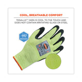 ergodyne® ProFlex 7041 ANSI A4 Nitrile-Coated CR Gloves, Lime, Large, Pair , Ships in 1-3 Business Days (EGO17814) 1 Pair