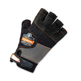 ergodyne® ProFlex 901 Half-Finger Leather Impact Gloves, Black, X-Large, Pair, Ships in 1-3 Business Days (EGO17785) 1 Pair