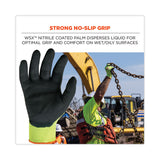 ergodyne® ProFlex 7021 Hi-Vis Nitrile-Coated CR Gloves, Lime, Large, Pair, Ships in 1-3 Business Days (EGO17964) 1 Pair