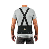 ergodyne® ProFlex 1625 Elastic Back Support Brace, 4X-Large, 52" to 58" Waist, Black, Ships in 1-3 Business Days (EGO11118) Each