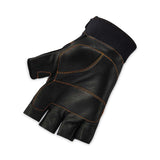 ergodyne® ProFlex 901 Half-Finger Leather Impact Gloves, Black, Medium, Pair, Ships in 1-3 Business Days (EGO17783) 1 Pair