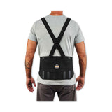 ergodyne® ProFlex 1600 Standard Elastic Back Support Brace, 2X-Large, 42" to 46" Waist, Black, Ships in 1-3 Business Days (EGO11106) Each