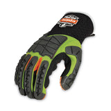 ergodyne® ProFlex 925F(x) Standard Dorsal Impact-Reducing Gloves, Black/Lime, Small, Pair, Ships in 1-3 Business Days (EGO17902) 1 Pair