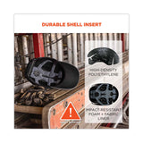 ergodyne® Skullerz 8955 Lightweight Bump Cap Hat, Micro Brom, Black, Ships in 1-3 Business Days (EGO23362) Each