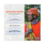 ergodyne® Skullerz 8975V Class C Safety Helmet w/8991 Visor Kit, Smoke Lens, 6-Pt Ratchet Suspension, White, Ships in 1-3 Business Days (EGO60220) Each